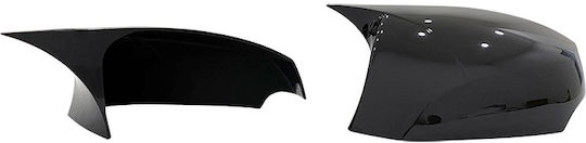 Set 2 Capace Oglindă Stil Batman Idealstore Renault Megane III 2008-2016 Culoare Negru Pian Negru Lucios Instalare Ușoară Rezistent la UV Material Premium