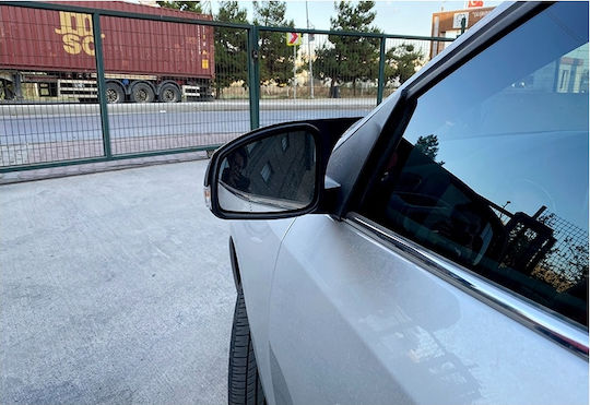 Set 2 Capace Oglindă Stil Batman Renault Fluence 2009-2016 Culoare Negru Pian Negru Lucios Instalare Ușoară Rezistent la UV Material Premium