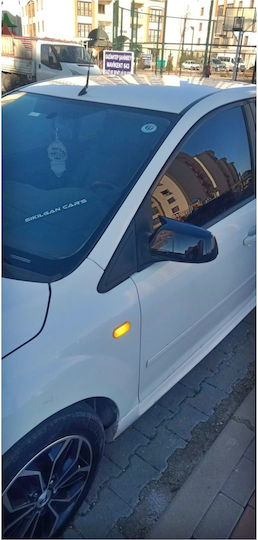 Set 2 Capace Oglindă Stil Batman Idealstore Ford Focus II Fiesta 2006 Fusion 2006 Culoare Negru Pian Negru Lucios Instalare Ușoară Rezistent la UV Material Premium