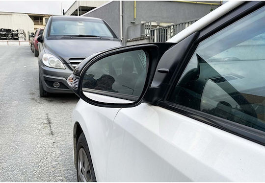 Set 2 Capace Oglindă Stil Batman Idealstore Toyota Chr 2016 Încoace Culoare Negru Pian Negru Lucios Instalare Ușoară Rezistent la UV Material Premium