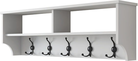 Asir Group Стенна окачалка 5 Слотове 120x22.2x37.2см 1бр