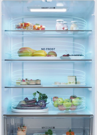 Haier Ψυγείο Ντουλάπα 446lt NoFrost Υ190xΠ70xΒ67.5εκ. Inox HFR5719ENMG