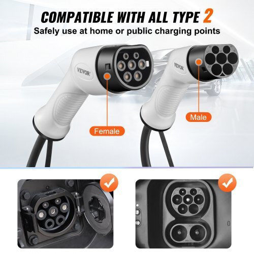 Vevor Electric Car Three-phase Charging Station Cable 7m Type 2 - Type 1 OBDDCCD22KW7MWHHTV0