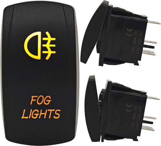 12-24v On Off Fog Light Switch Led Push Button