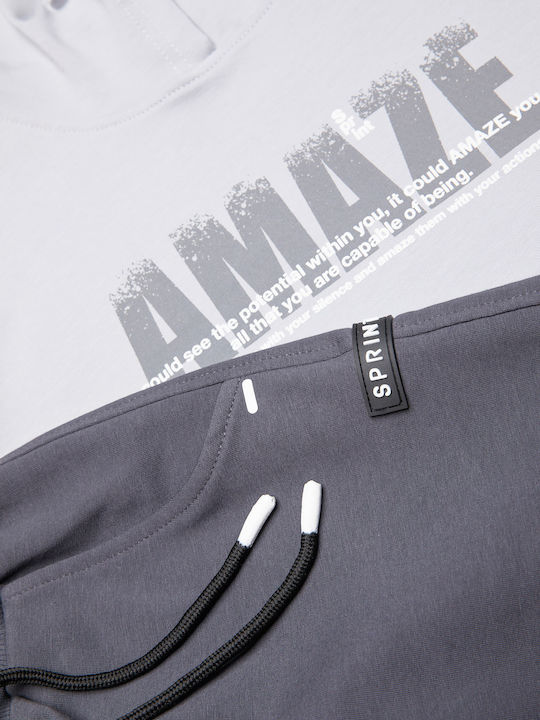 Kids Sweatpants Set Light Gray 2pcs