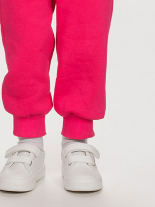 Kids Tracksuit Set With Fuchsia Top 2 Pieces