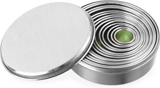 Hendi Metallic Round-Shaped Cake Ring 14pcs 30.41324