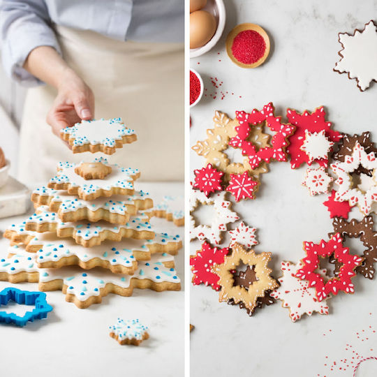 Decora Plastic Star-Shaped Cookie Cutter 8pcs DE-