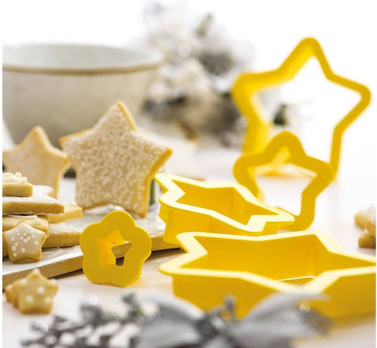 Decora Plätzchenausstecher Sterne Plastik 5Stück