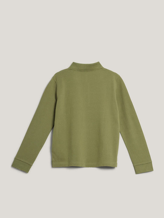 Παιδικό Polo Μακρυμάνικο Olive