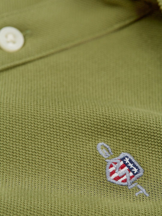 Παιδικό Polo Μακρυμάνικο Olive