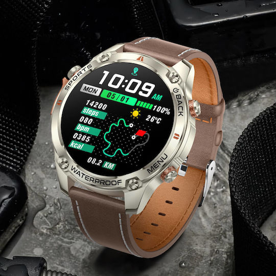 Smartwatch Microwear G100 GPS Brown