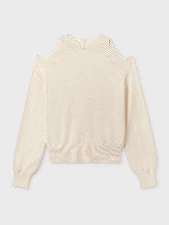 Kinderpullover Langarm Beige