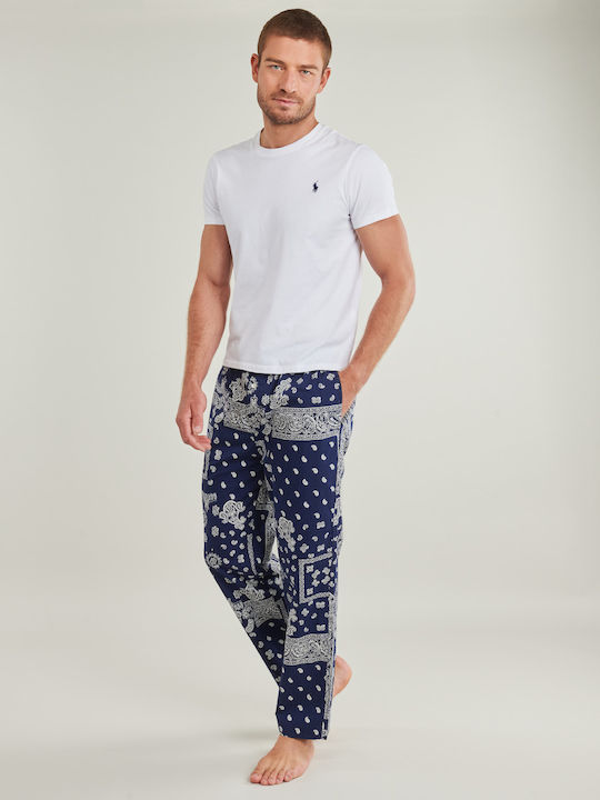 Ralph Lauren Καλοκαιρινό Ανδρικό Παντελόνι Πιτζάμας Navy Μπλε Ralph Lauren Καλοκαιρινό Ανδρικό Παντελόνι Πιτζάμας Navy Μπλε