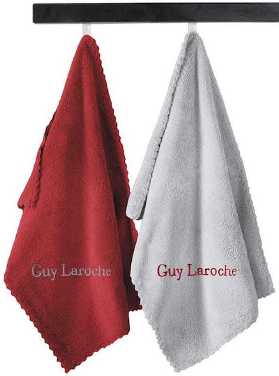 Guy Laroche Gourmet Set 18 Хавлиени кърпи Grey - Red 50x35см 2бр