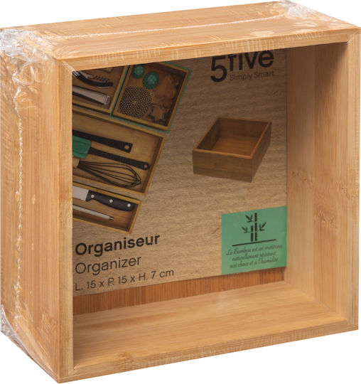 5Five 5Five Bambus Küchenorganisationsständer 15x15x7cm Braun
