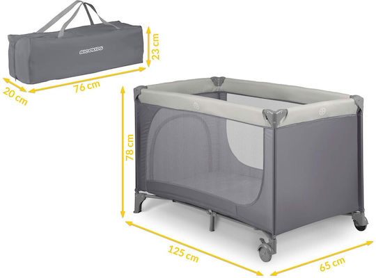 Ricokids RK-240 Кошара за игра с Матрак Сив 125x65см