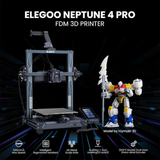 Elegoo Neptune 4 Pro Сглобяем 3D Принтер с USB Свързаност