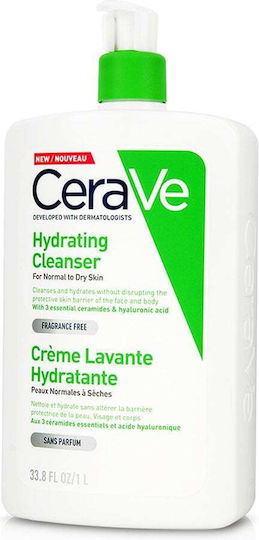 CeraVe Hydrating Cleanser Cream Cleansing Face 1000ml