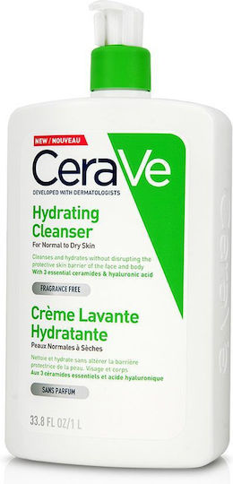 CeraVe Hydrating Cleanser Cream Cleansing Face 1000ml
