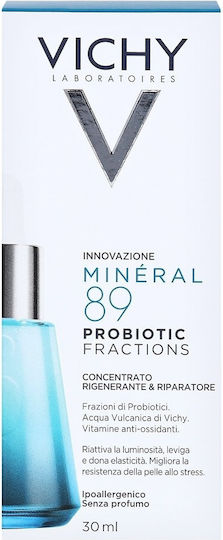 Vichy Mineral 89 Probiotic Fractions Ενυδατικό & Αντιγηραντικό Booster Προσώπου με Νιασιναμίδη & Υαλουρονικό Οξύ για Αποτοξίνωση & Θρέψη 30ml