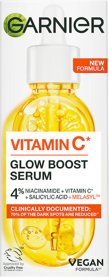 Garnier Skinactive Vitamin C Glow Booster Προσώπου με Βιταμίνη C & Νιασιναμίδη για Λάμψη & Πανάδες 30ml