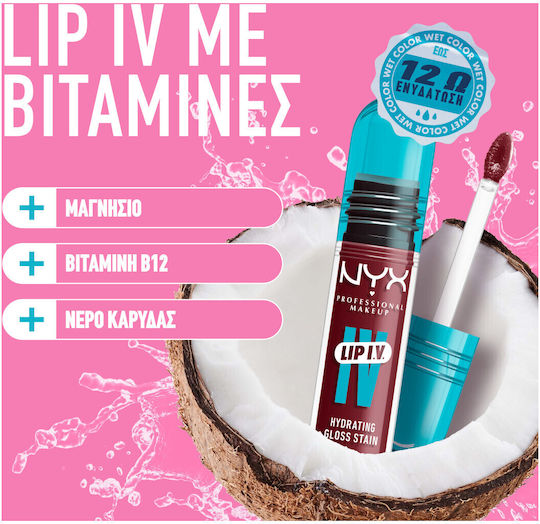 NYX Professional Makeup Lip IV Liquid Lip Stain 08 Drippin’ In Rose 5ml
