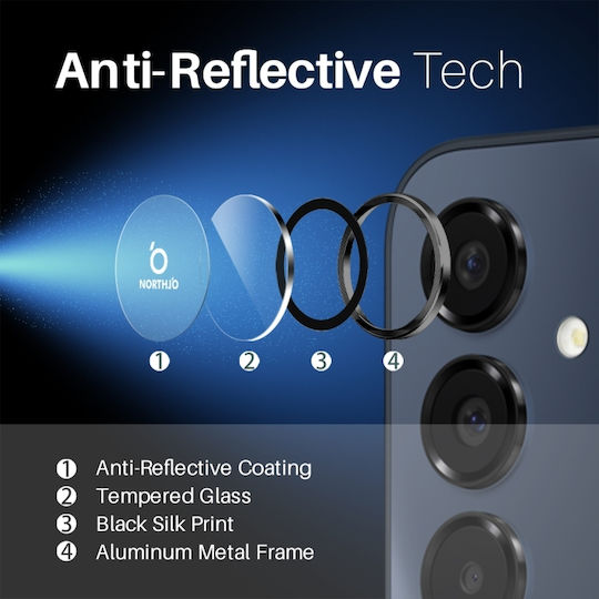 Προστασία Κάμερας Tempered Glass Μαύρο για το Samsung Galaxy A16 5G