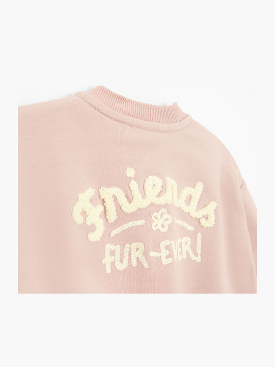 Kinder-Sweatshirt Strickjacke Mit Taschen Rosa Minnie Mouse