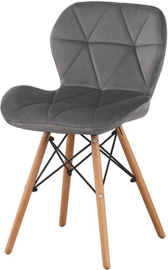 Scaune Bucătărie Catifelate Grey Velvet 1buc