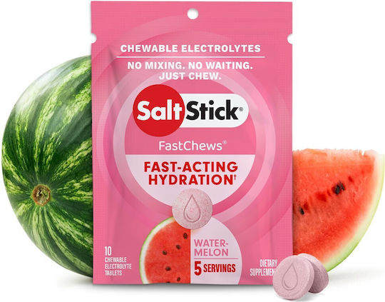 SaltStick Fast Chews Watermelon 10 chewable tabs