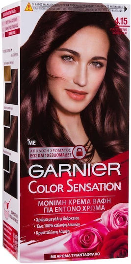 Garnier Color Sensation Βαφή Μαλλιών 4.15 Παγωμένο Σοκολατί 110ml