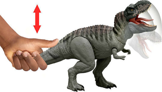 Action Figure Rebirth Tyrannosaurus Rex - Power Devour Jurassic World Dinosaur with Sounds for 4+ years old Years 54.5cm.