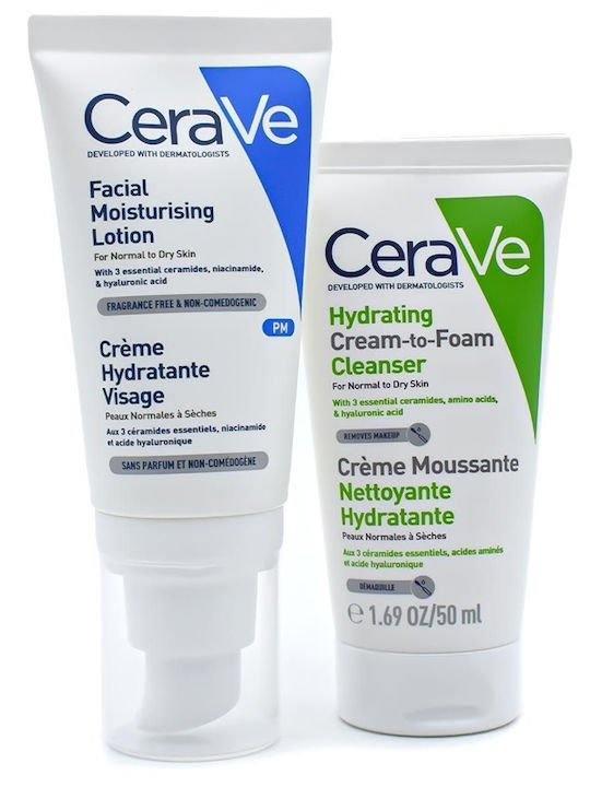 CeraVe Moisturising Set Îngrijire pentru Hidratare & Curățare facială