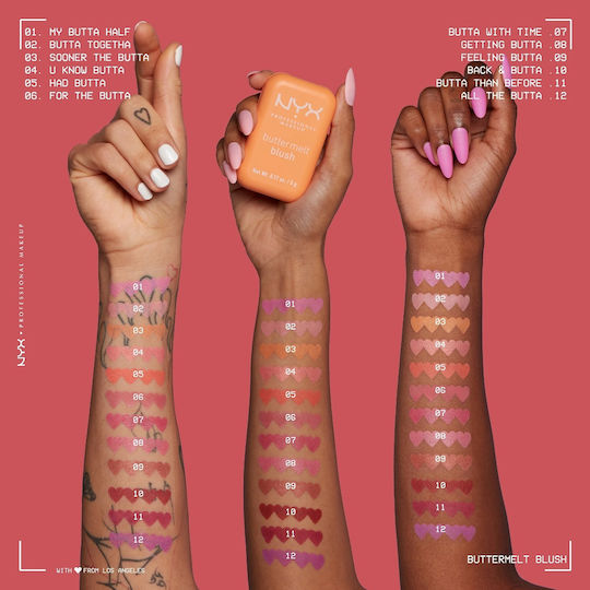 NYX Professional Makeup Blush Buttermelt 08 Getting Butta 5gr