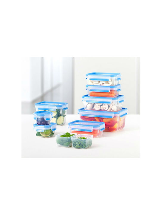 Tefal Microwave Plastic Lunch Box Clip & Close Blue 1000ml