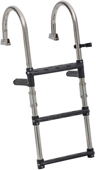 Eval 3 Steps Folding Boat Ladder Folding Mirror Boat Ladder with 3 Steps FOLDING STAINLESS STEEL Description Steps 3
