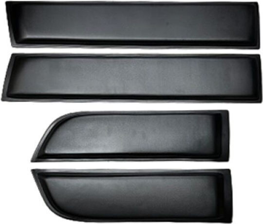Idealstore Set 12 Protectoare pentru Uși Dacia Duster I 2010-2017 Fabricate din Plastic ABS de Înaltă Calitate Premium