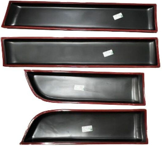 Idealstore Set 12 Protectoare pentru Uși Dacia Duster I 2010-2017 Fabricate din Plastic ABS de Înaltă Calitate Premium