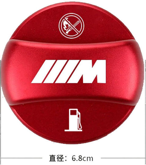 Aluminum Fuel Reservoir Cap Cover 6.8cm M W17900-2 Red