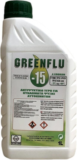 Greenflu Lichid de răcire pentru motorul mașinii Mașină -15°C/+106°C Verde Culoare 1lt