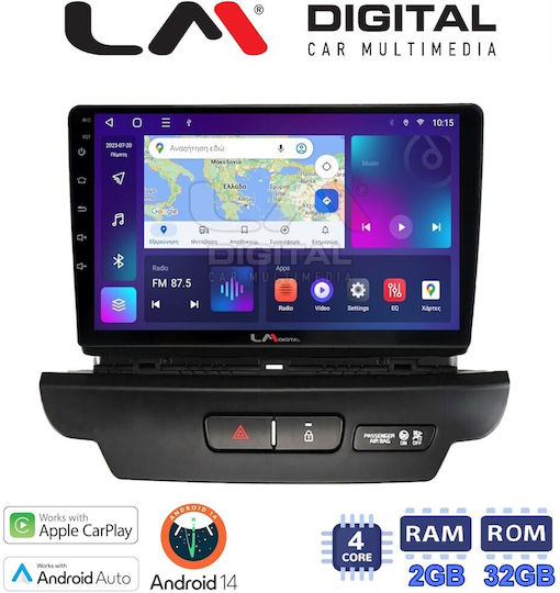 Sistem Audio Auto Pentru Kia Ceed 2018 > 2022 Bluetooth USB Wi-Fi GPS Apple CarPlay Android Auto Partitură Cu Ecran Tactil 10"