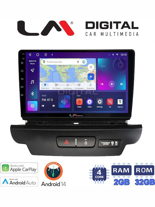 LM Digital Car Audio System for Kia Ceed 2018 to 2022 Bluetooth USB Wi-Fi GPS Apple CarPlay Android Auto CD with 10 Inch Touch Screen