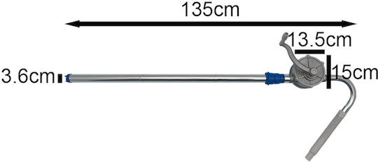 Маслена помпа с ротационна ръчна манивела Zs64 Blue Color