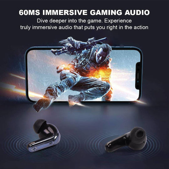 Sonic Gear Dual Mode In ear Bluetooth хендсфри Слушалки с Устойчивост на Пот и Кутийка за Зареждане Gold