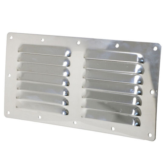Lalizas Boat Stainless Steel Air Duct Louver 230x115mm SIlver