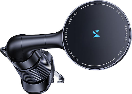 Wozinsky Car Mobile Mount with Magnet and Wireless Charging MagSafe Black