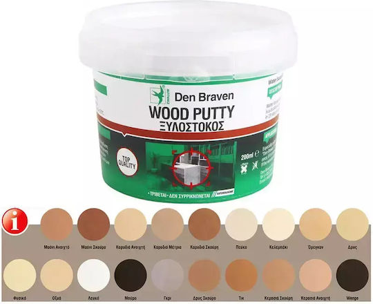 Bostik Den Braven Wood Putty Acrylic / Water White 200gr
