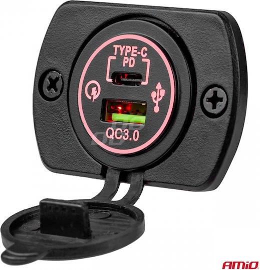 AMiO MOD-12 Car Dashboard Single Instrument Mount 30mm