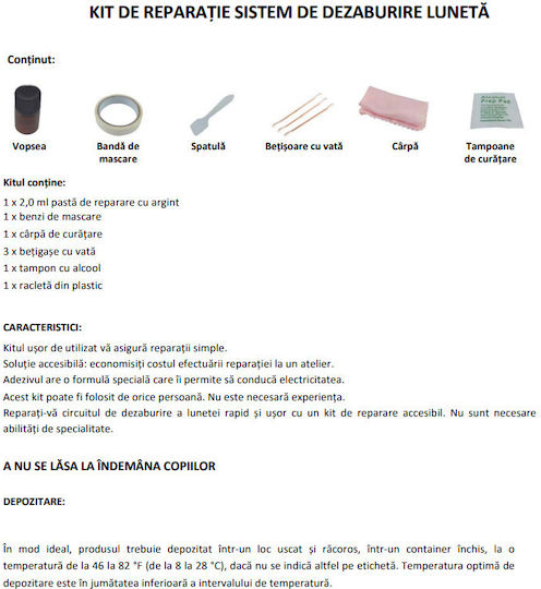 Kit Επιδιόρθωσης για Τζάμια-Παρμπρίζ Αυτοκινήτου